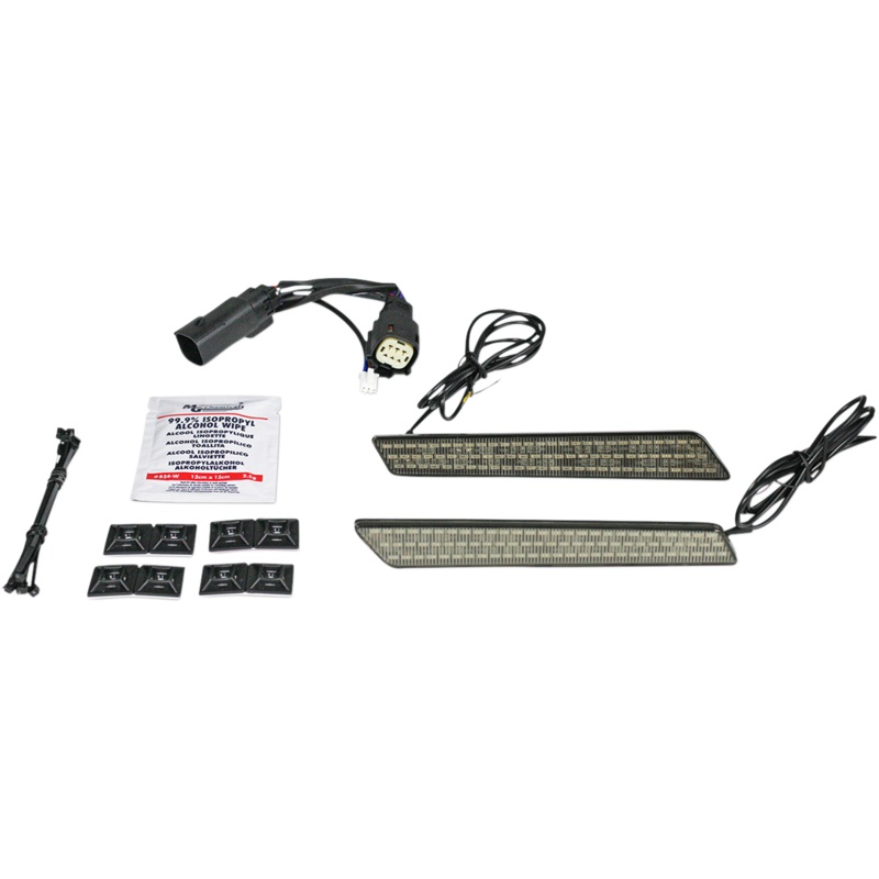 CUSTOM DYNAMICS Saddlebag Latch Lights – Smoke Saddlebag Latch  Lights