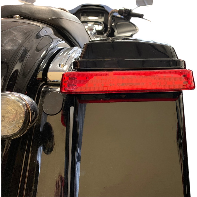 CUSTOM DYNAMICS Saddlebag Lights – BCM – Chrome/Red ProBEAM BAGZ LED Saddle Bag Lights