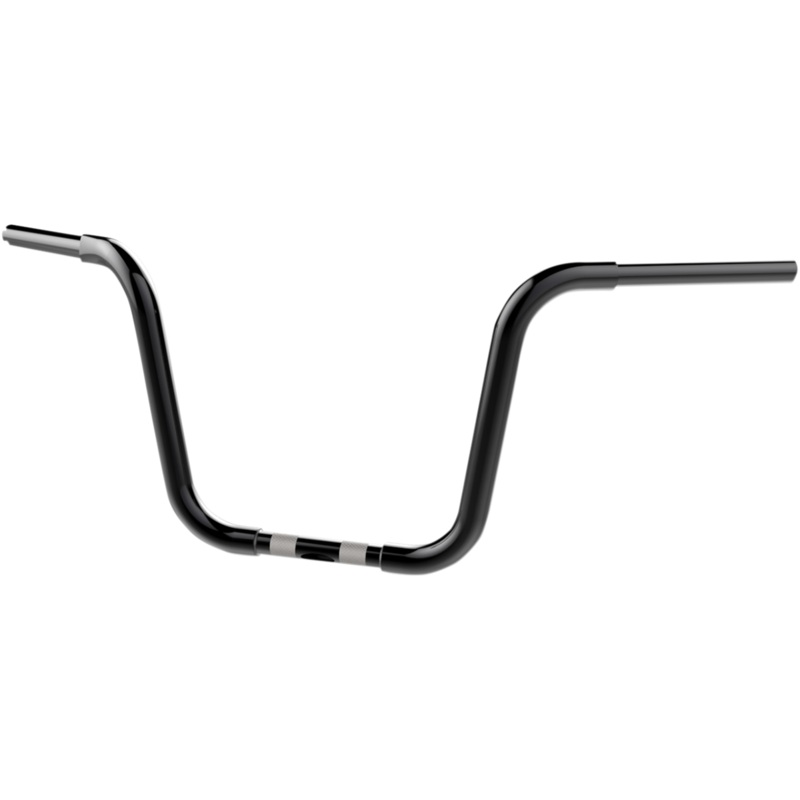 KHROME WERKS Black 12 Ape Hanger Handlebar 1-1/4 Bobber Ape Hanger Handlebar  Bobber Ape/Ape Hanger/Fat Bobber