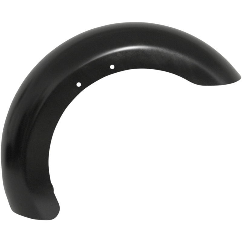 KLOCK WERKS Roller Fender Kit – w/ Satin Blocks – Steel – 18 Hugger Front Fender with Mounting Blocks for Softail/Dyna