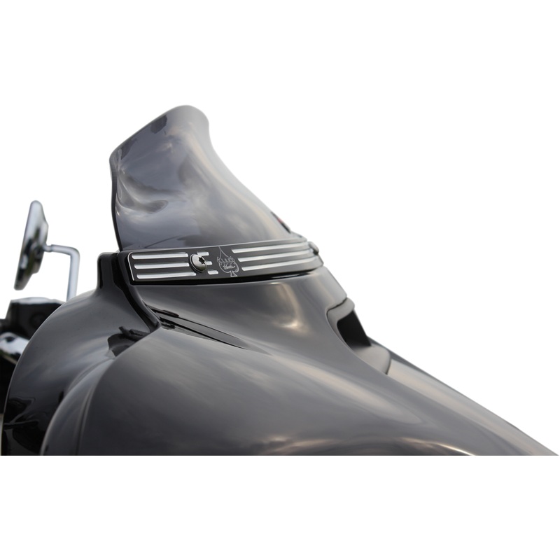 KLOCK WERKS Windshield – 4 – Dark Smoke – FLH ’14+ Flare Bagger Windshield
