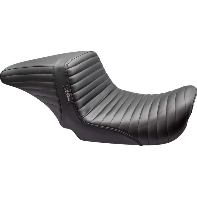 LE PERA Kickflip Up Front Seat – Pleated – Black – Dyna ’06-’17 LKU-591PT