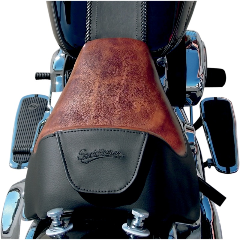 SADDLEMEN Lariat Seat – FLSTN/C Renegade Lariat Leather Solo Seat