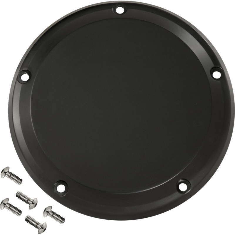 JOKER MACHINE Derby Cover – 5 Hole – Smooth Black – M8 Softail 06-966-1