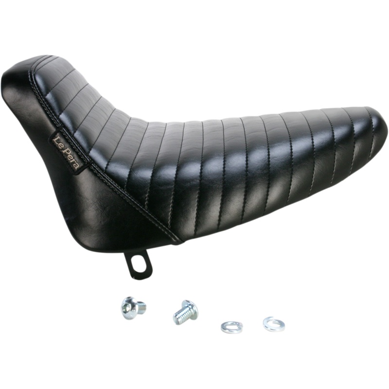 LE PERA Bare Bones Solo Seat – Pleated – Black for Softail ’84-’99 – Part LN-007PT