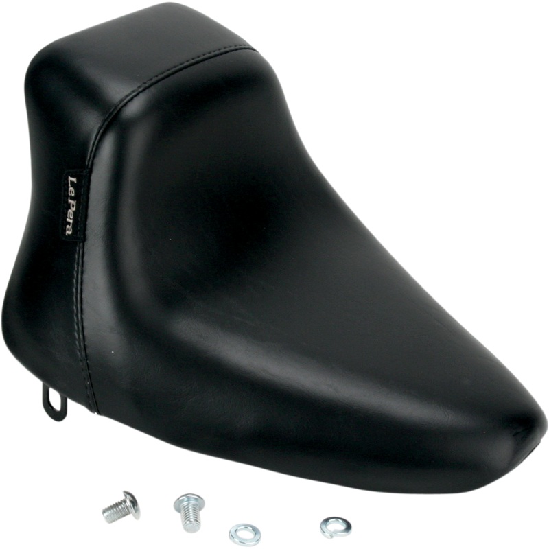 LE PERA Bare Bones Up-Front Solo Seat – Black for Softail ’84-’99 LNU-007