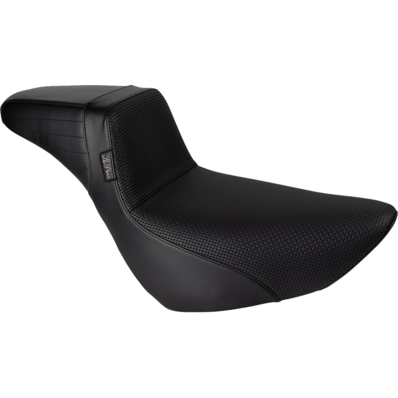 LE PERA Kickflip Daddy Long Legs Low Rider Seat – Basket Weave – Black – FL/FX ’18-’24 LYR-590DLBW