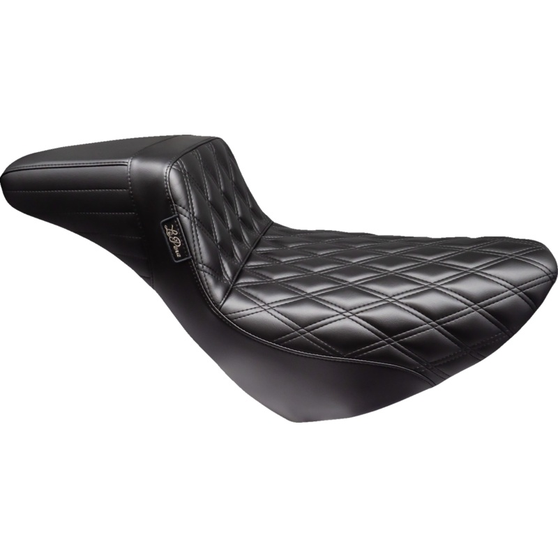 LE PERA Kickflip Daddy Long Legs Low Rider Seat – Double Diamond – Black – FL/FX ’18-’24 LYR-590DLDD