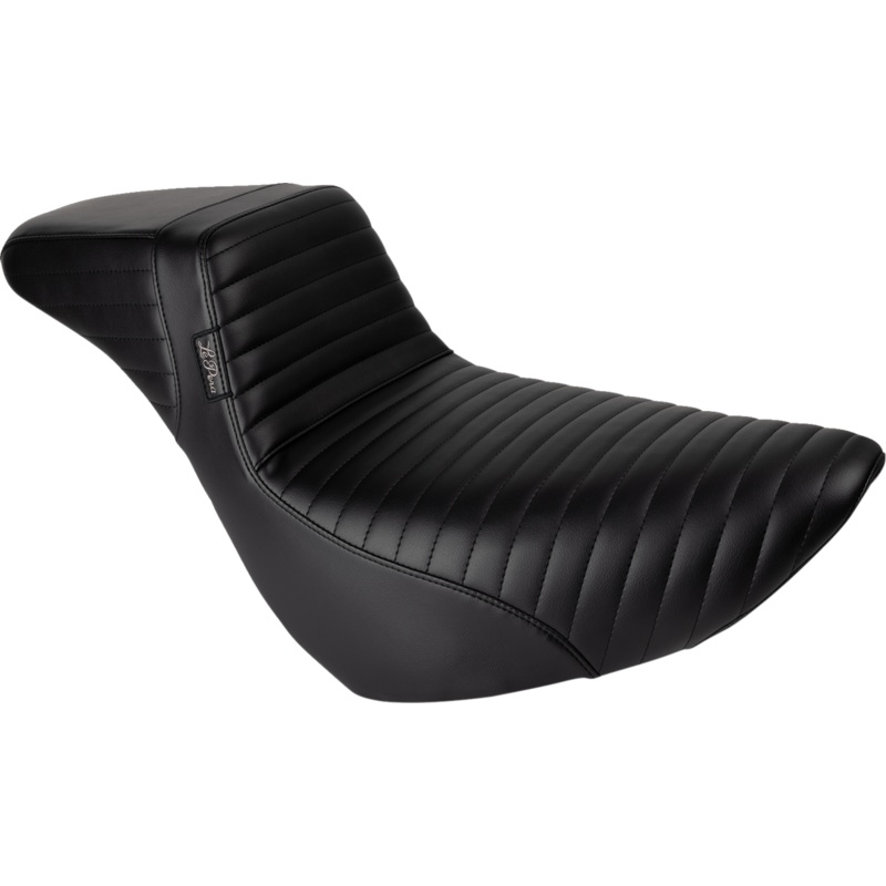 LE PERA Kickflip Daddy Long Legs Low Rider Seat – Pleated – Black – FL/FX ’18-’24 LYR-590DLPT