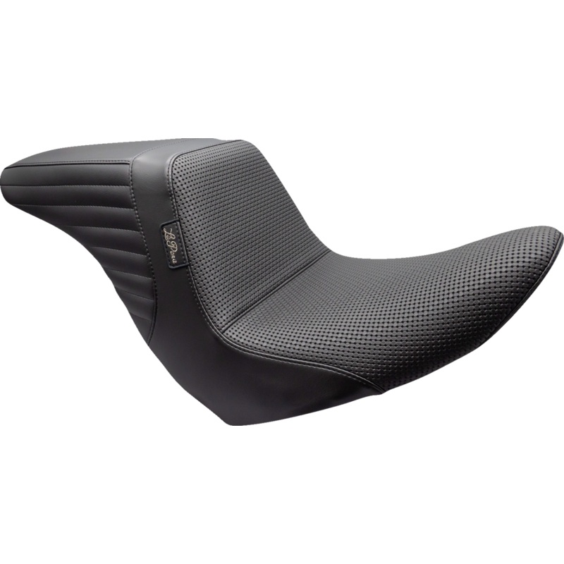 LE PERA Kickflip Up Front Seat – Basketweave – Black – FL/FX ’18-’24 – Part No: LYRU-590BW