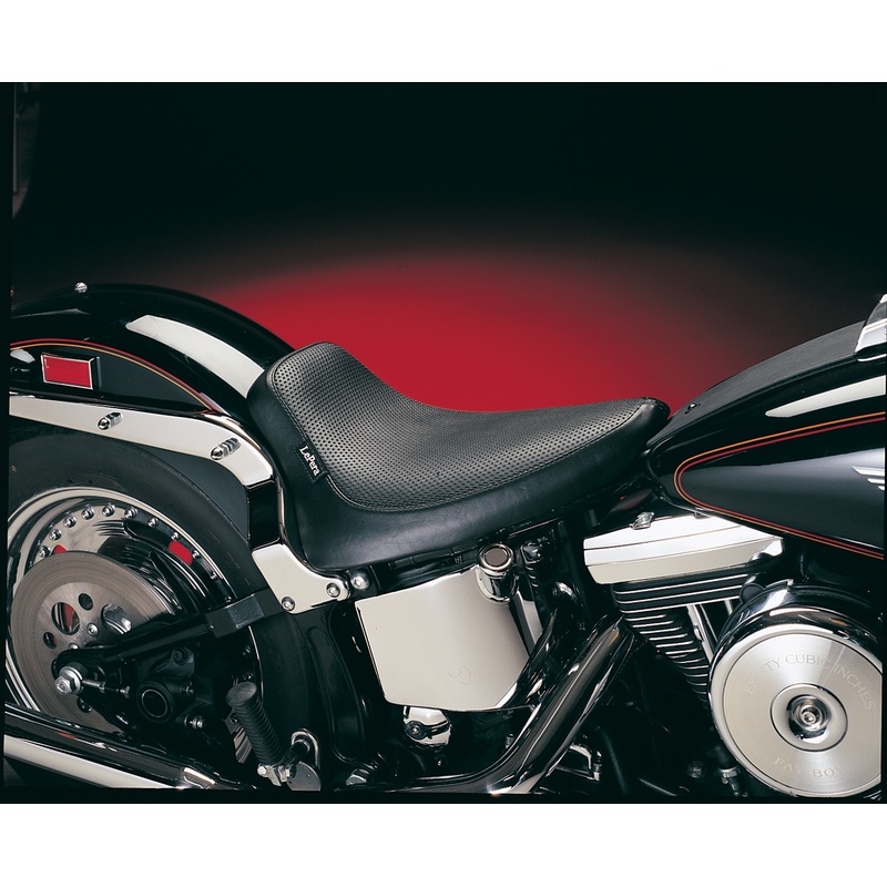 LE PERA Silhouette Solo Seat – Basketweave – Black – Softail ’84-’99 (Part # LN-870)