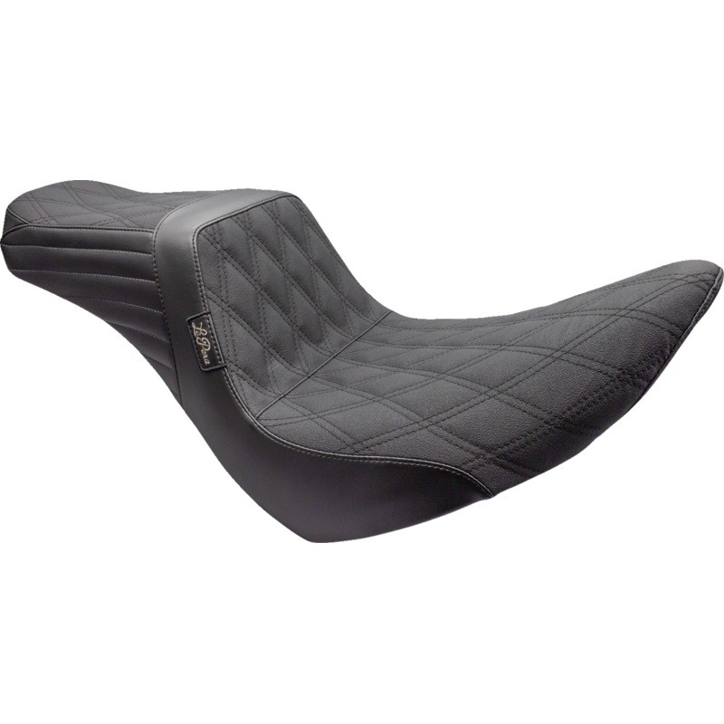 LE PERA Tailwhip Seat – Double Diamond w/ Grip Tape – Black – FL/FX ’18-’23 LYR-580DDGP