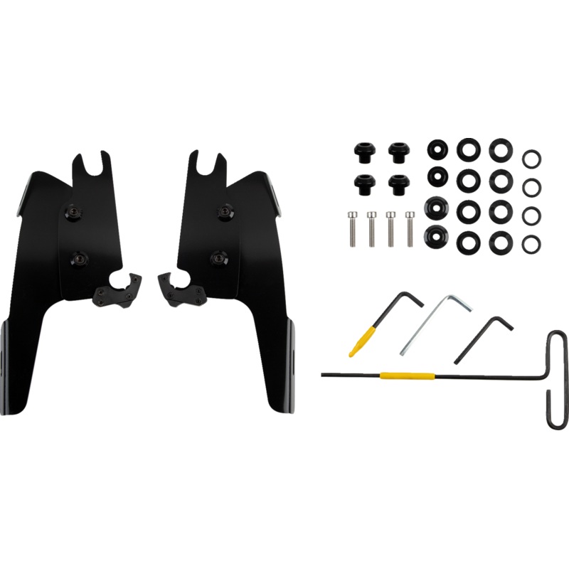MEMPHIS SHADES Batwing Mounting Kit – Black – MEB2071 for Chief Bobber
