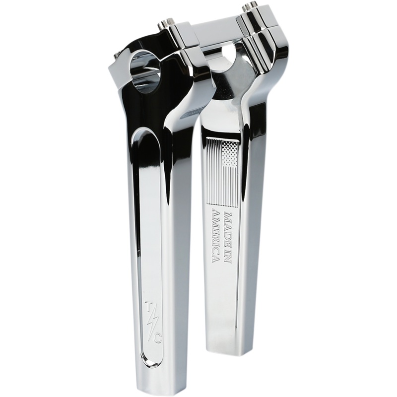 THRASHIN SUPPLY CO. Chrome 8 Straight Handlebar Riser Handlebar Riser