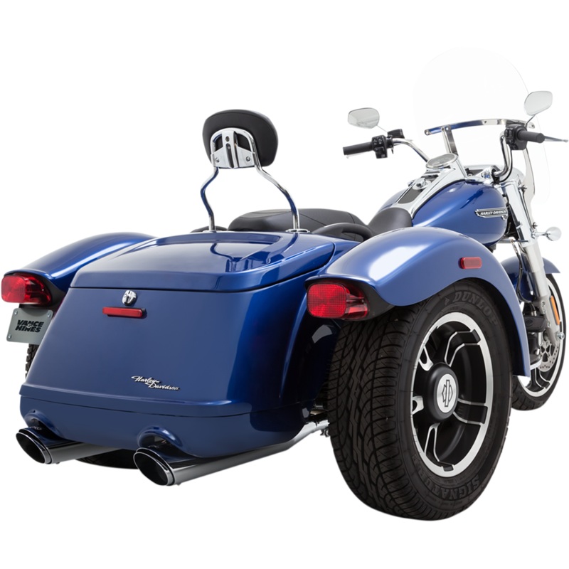 VANCE & HINES Chrome Mufflers – Freewheeler Twin Slash Slip-On Mufflers