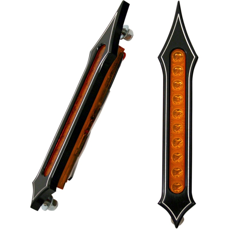 ACCUTRONIX Bag Light – Tribal Slotted – Amber Lens – Night Series LED Bag Lights