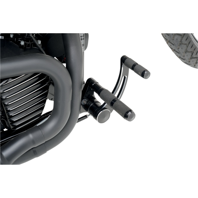 ACCUTRONIX Forward Control – Slotted – Black – ’91-’17 FXD Forward Controls