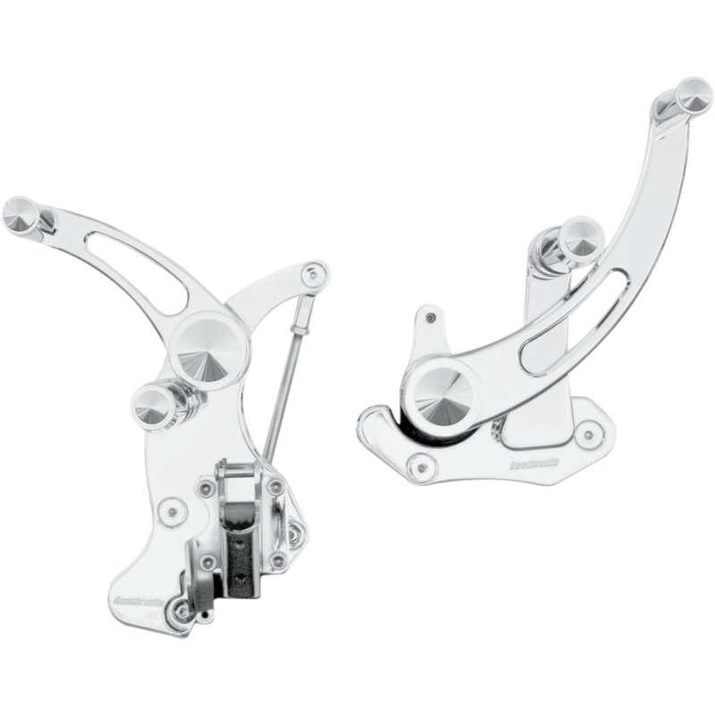 ACCUTRONIX Forward Control – Slotted – Chrome – ’09-’13 FL Forward Controls