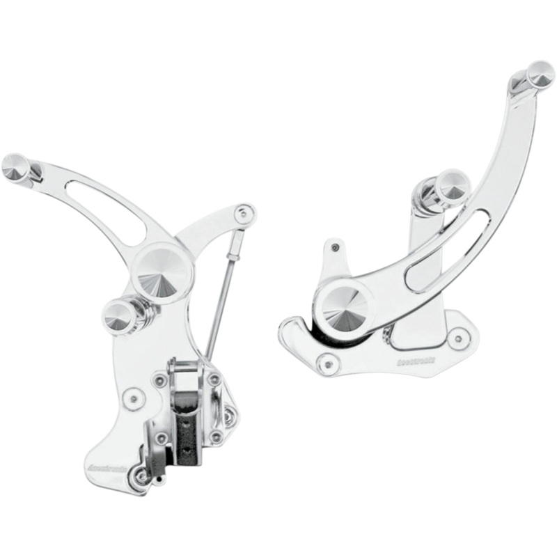 ACCUTRONIX Forward Control – Slotted – Chrome – ’14+ FLH Forward Controls