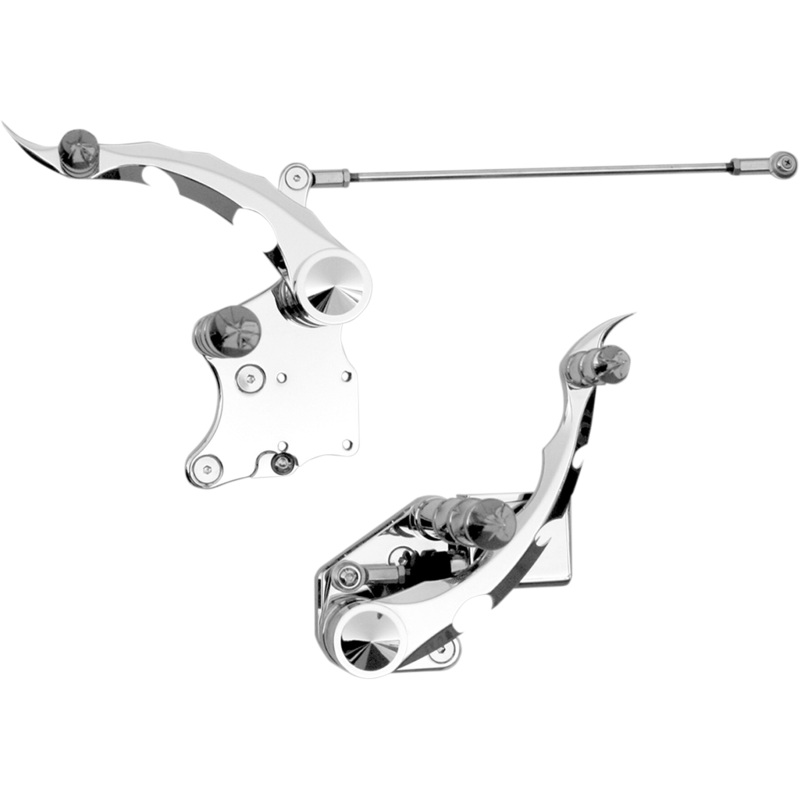 ACCUTRONIX Forward Control – Tribal – Chrome Forward Controls with Master Cylinder