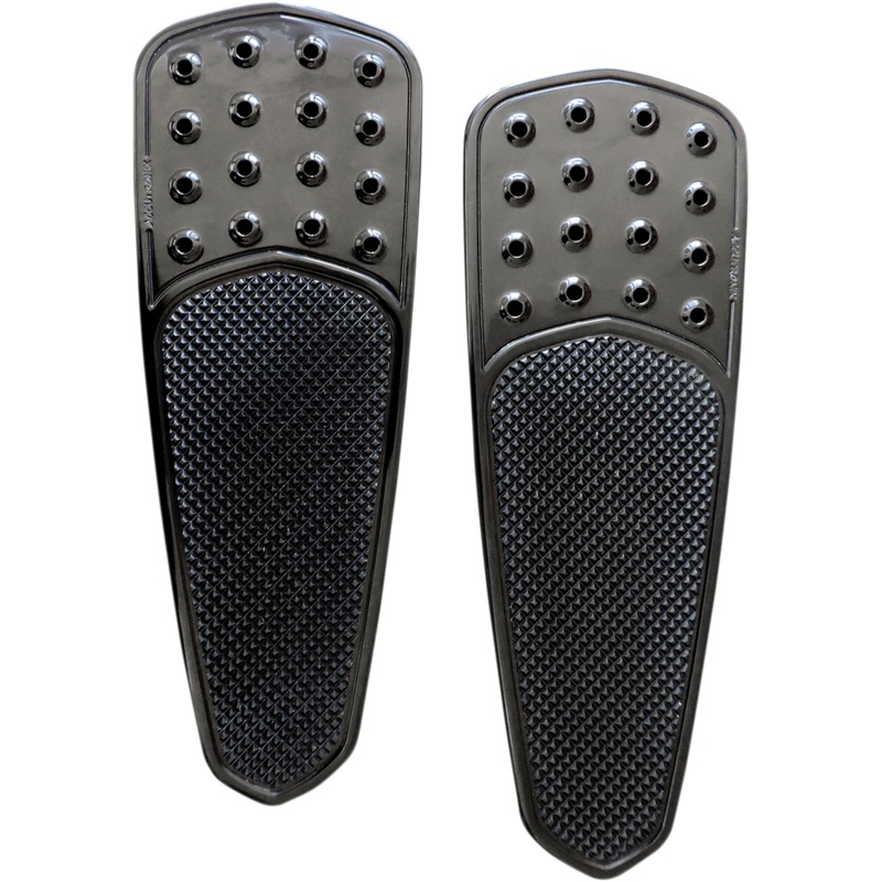 ACCUTRONIX Front Floorboards – Extended – Black – Knurled – Teardrop – FL Front Floorboards