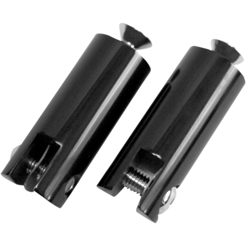 ACCUTRONIX Front Footpeg Mounts – Black Footpeg Mounts