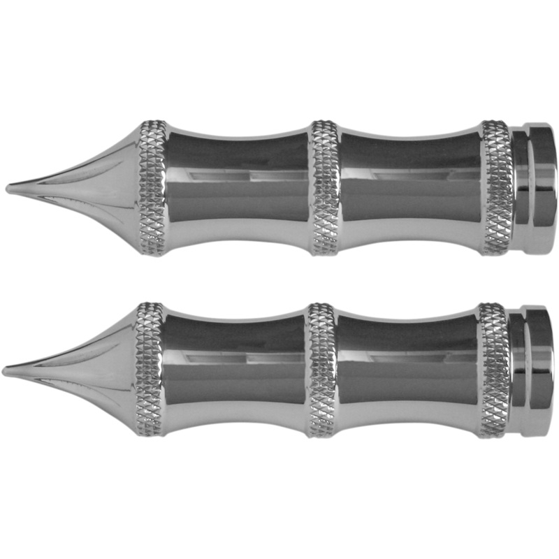 ACCUTRONIX Toe Peg – Tribal – Chrome Shifter/Brake Pegs
