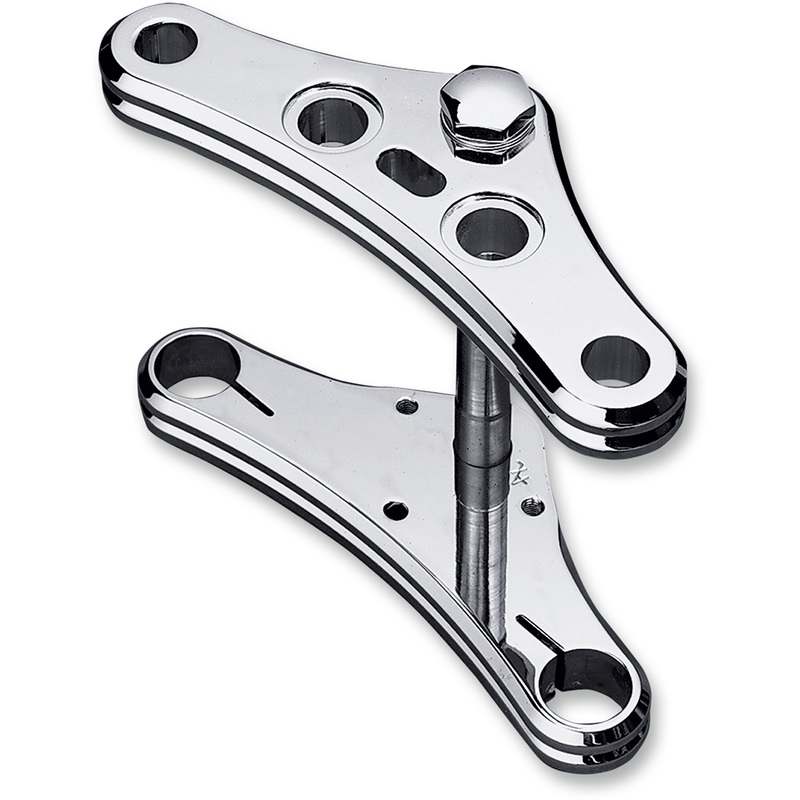 ACCUTRONIX Triple Tree – Elite Radius Groove – Chrome – 41 mm – Raked 0 41 mm Raked Triple Tree