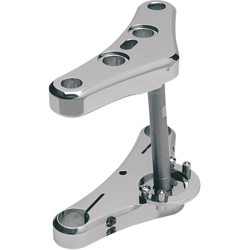 ACCUTRONIX Triple Tree – Elite Radius Groove – Chrome – 41 mm – Raked 5 41 mm Raked Triple Tree