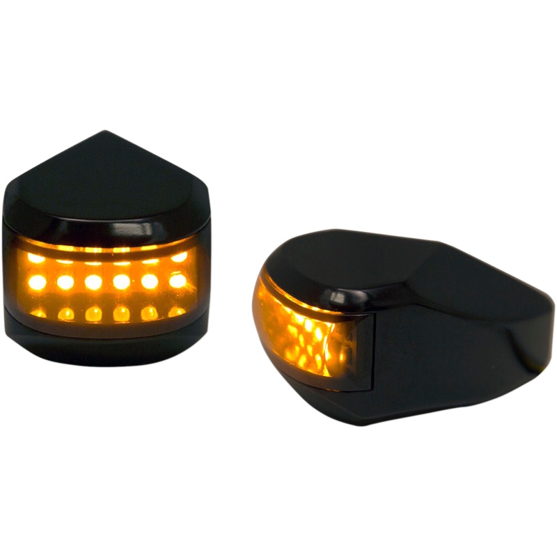 ALLOY ART LED Driving/Turn Signal Light – Black – Smoke Lens Multi-Replacement Driving/Signal Lights