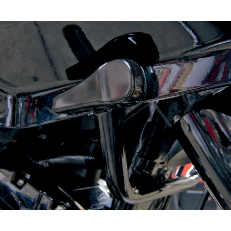 ALLOY ART LED Front Turn Signals – Smooth – Black LED Front Turn Signals for Road Glide