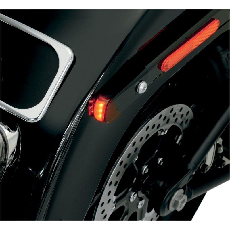 ALLOY ART LED Strut Light – – Raw Red/Smoke Fender Strut LED Marker Lights