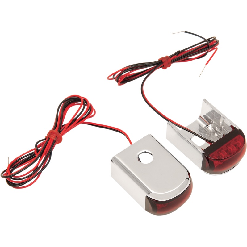ALLOY ART LED Strut Light – Red/Red Dyna Fender Strut LED Marker Lights