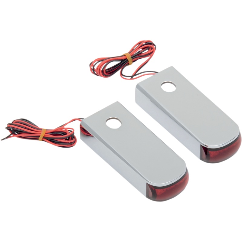 ALLOY ART LED Strut Light – Red/Red Softail Fender Strut LED Marker Lights