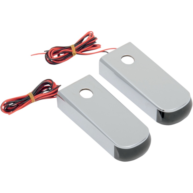 ALLOY ART LED Strut Light – Red/Smoke Softail Fender Strut LED Marker Lights