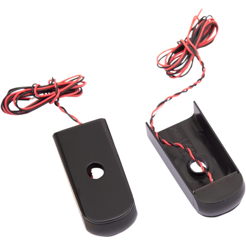 ALLOY ART LED Strut Light – Smoke/Red Black 18ST Fender Strut LED Marker Lights