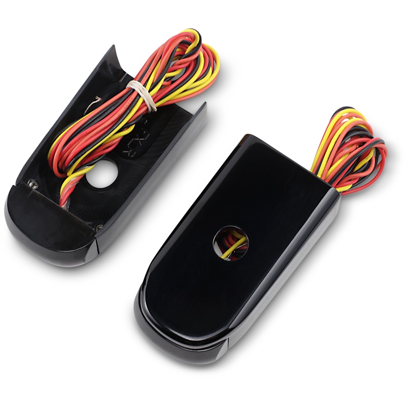 ALLOY ART LED Strut Light – Smoke/Red Black FXLR Fender Strut LED Marker Lights