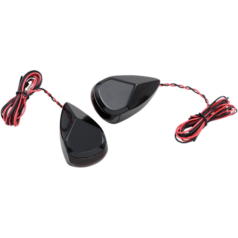 ALLOY ART Turn Signal – Black – Red/Red Multi-Replacement LED Marker/Signal Lights
