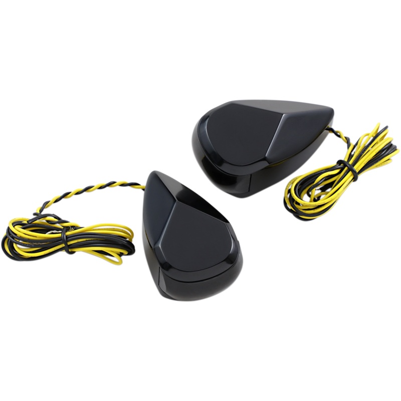 ALLOY ART Turn Signal – Black – Smoke/Amber Multi-Replacement LED Marker/Signal Lights