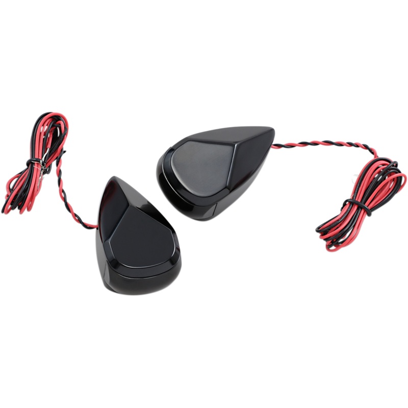ALLOY ART Turn Signal – Black – Smoke/Red Multi-Replacement LED Marker/Signal Lights