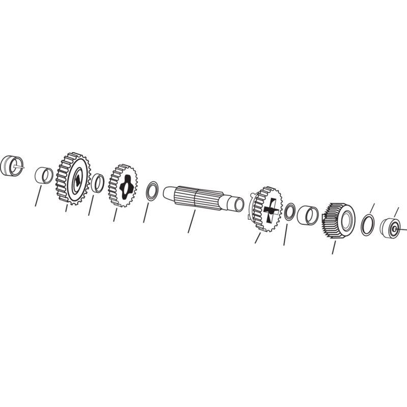 ANDREWS Countershaft – Main Drive Gear 4-Speed Countershaft Component