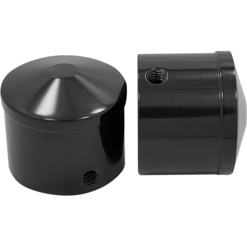 AVON GRIPS Axle Cap – Black – Anodized – Air Cushion – 1 Front Axle Nut Cover