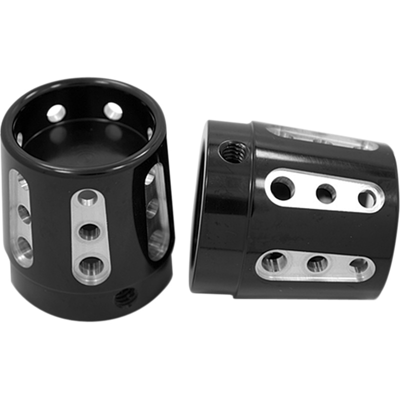 AVON GRIPS Axle Cap – Black – Anodized – Gatlin – Large/Small Front Axle Nut Cover