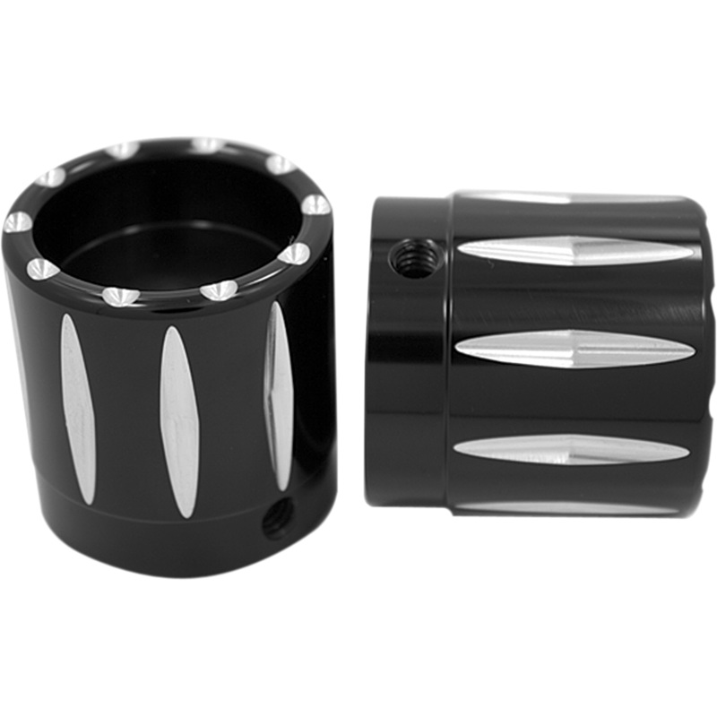 AVON GRIPS Axle Cap – Black – Anodized – Rival – Large/Small Front Axle Nut Cover