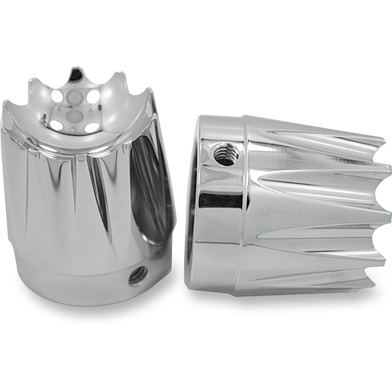 AVON GRIPS Axle Cap – Chrome – Excalibur – Large/Small Front Axle Nut Cover
