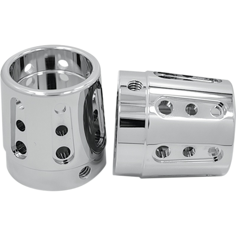 AVON GRIPS Axle Cap – Chrome – Gatlin – 1 Front Axle Nut Cover
