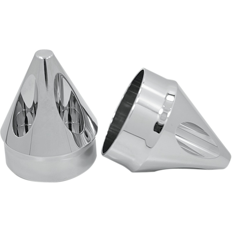 AVON GRIPS Axle Cap – Chrome – Spike – 1 Front Axle Nut Cover