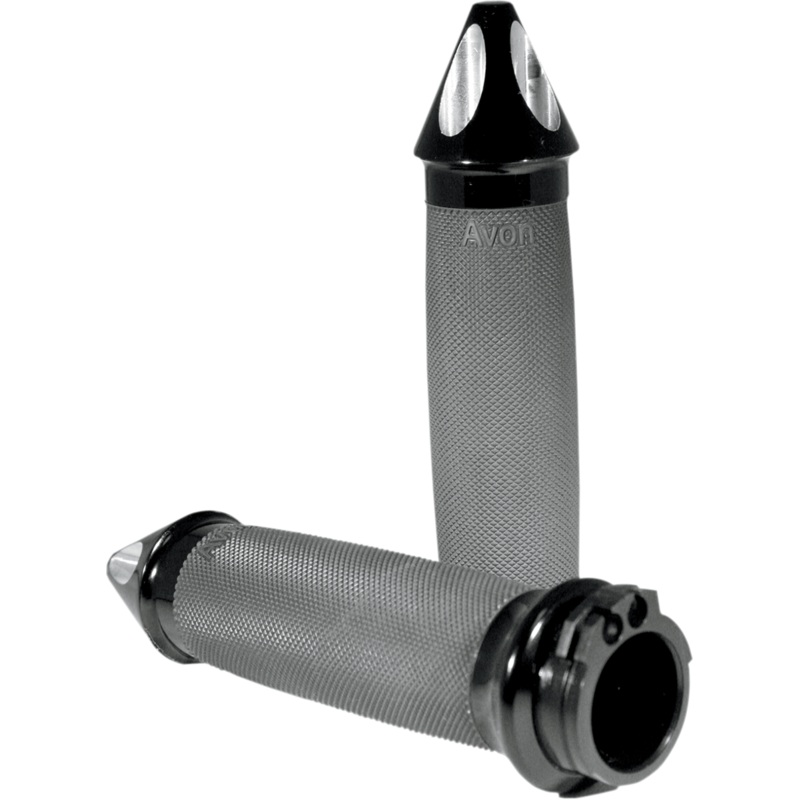 AVON GRIPS Black Custom Spike End Grips Custom Spike End Grips