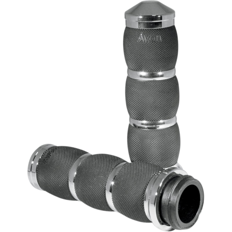 AVON GRIPS Chrome Air Cushion Grips for TBW 3-Ring Air Cushioned Grips  Standard
