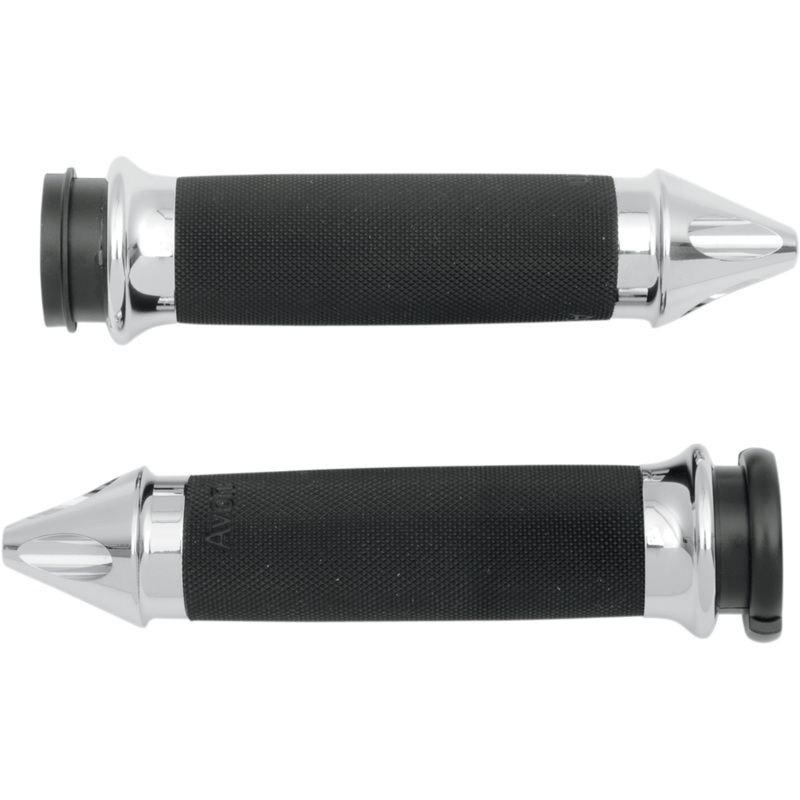 AVON GRIPS Chrome Custom Spike End Grips for TBW Custom Spike End Grips